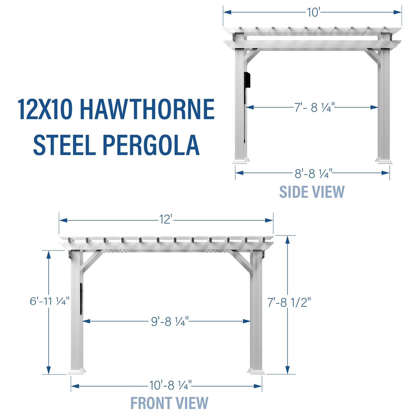 10' x 12' Hawthorne Pergola