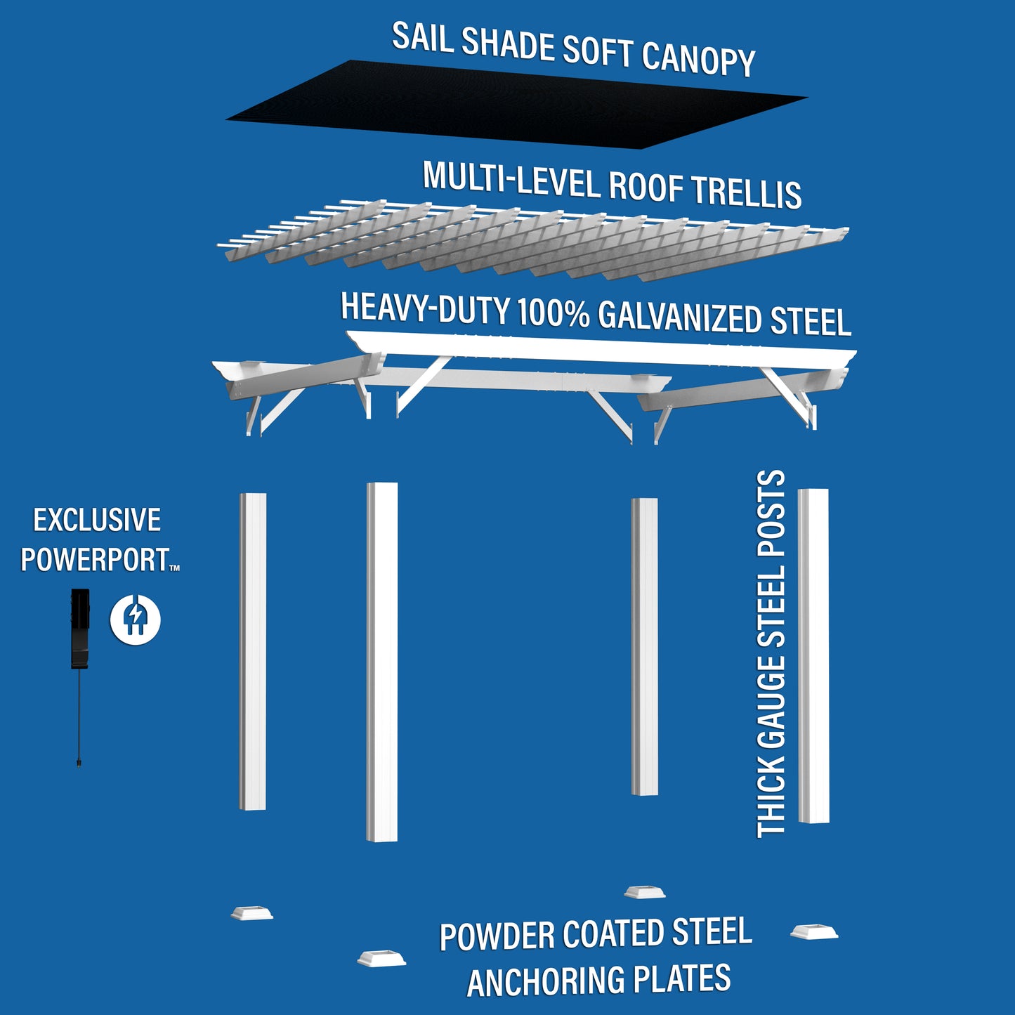 10' x 12' Hawthorne Pergola