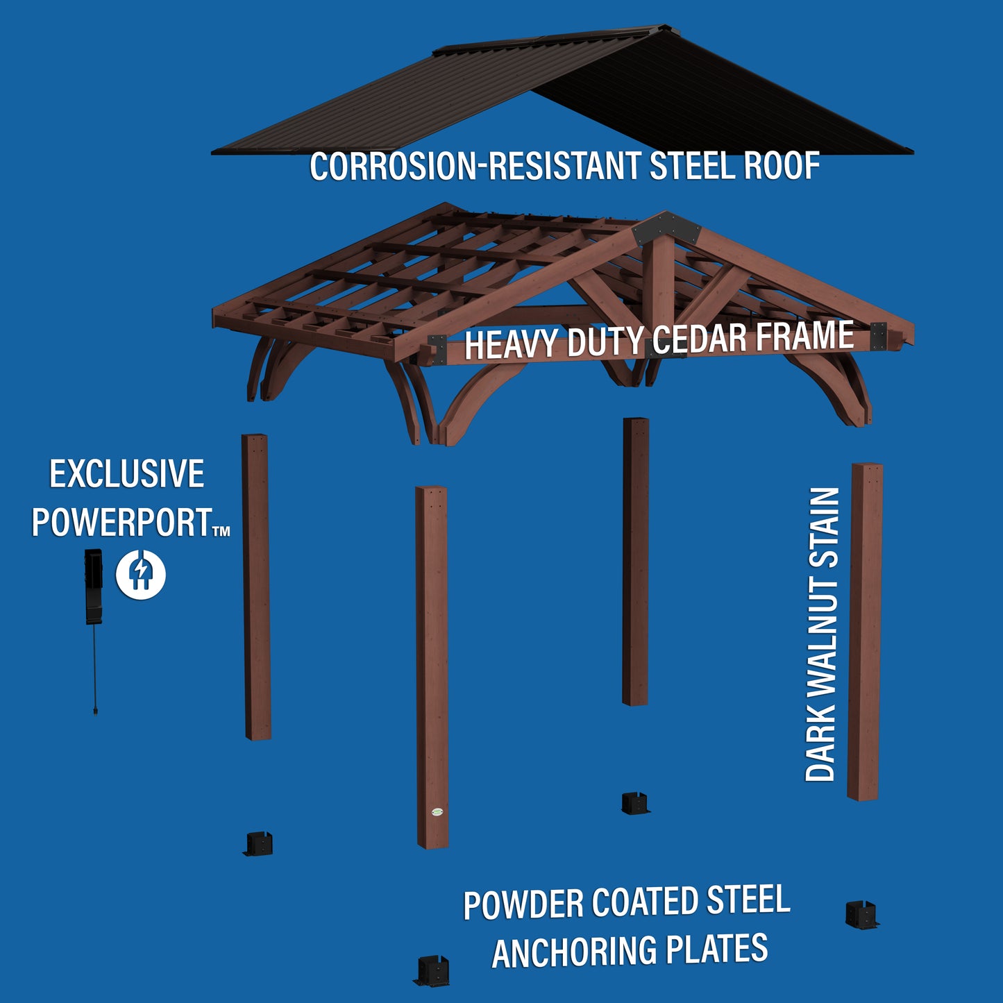 12' x 12' Arlington Gazebo