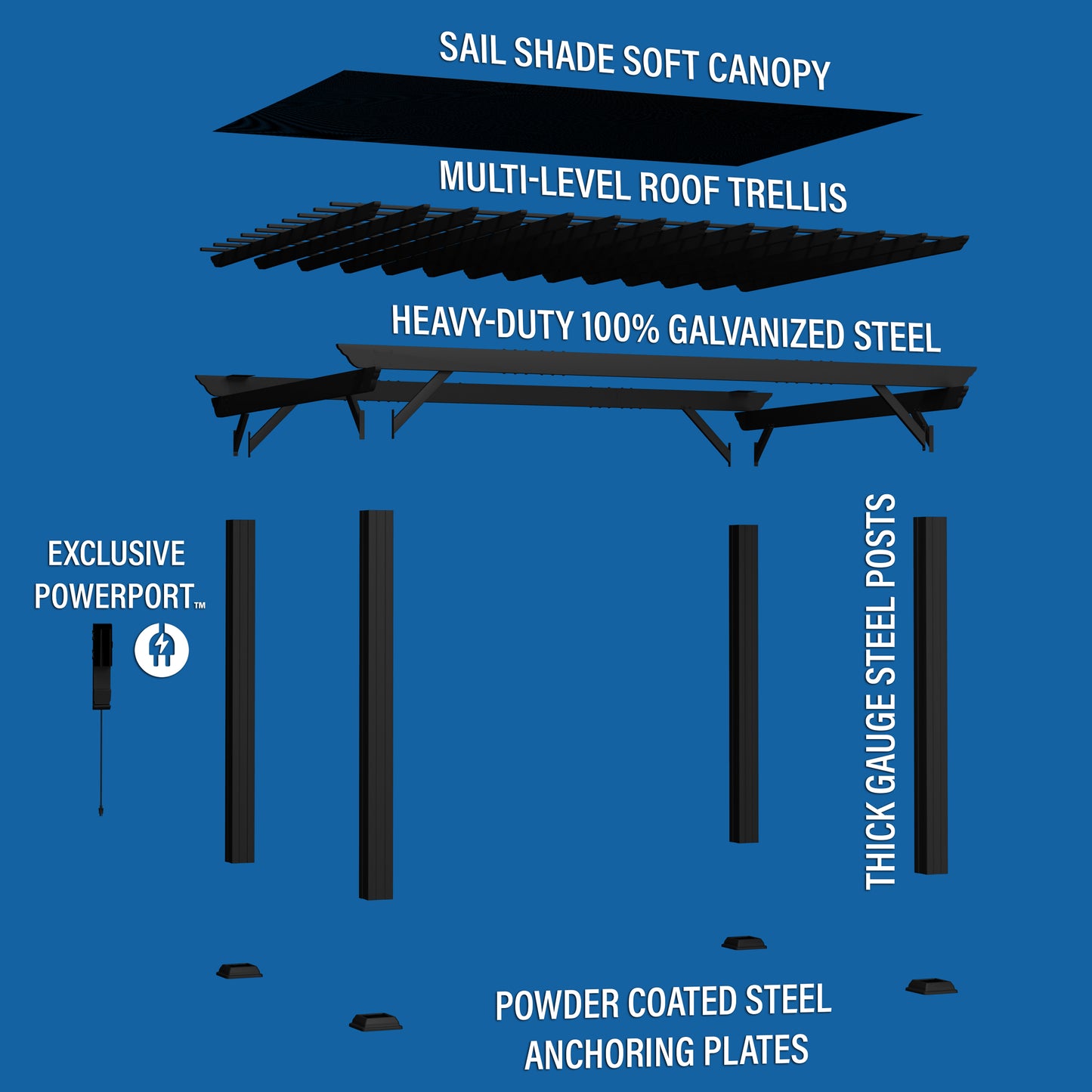 10' x 14' Stratford Pergola