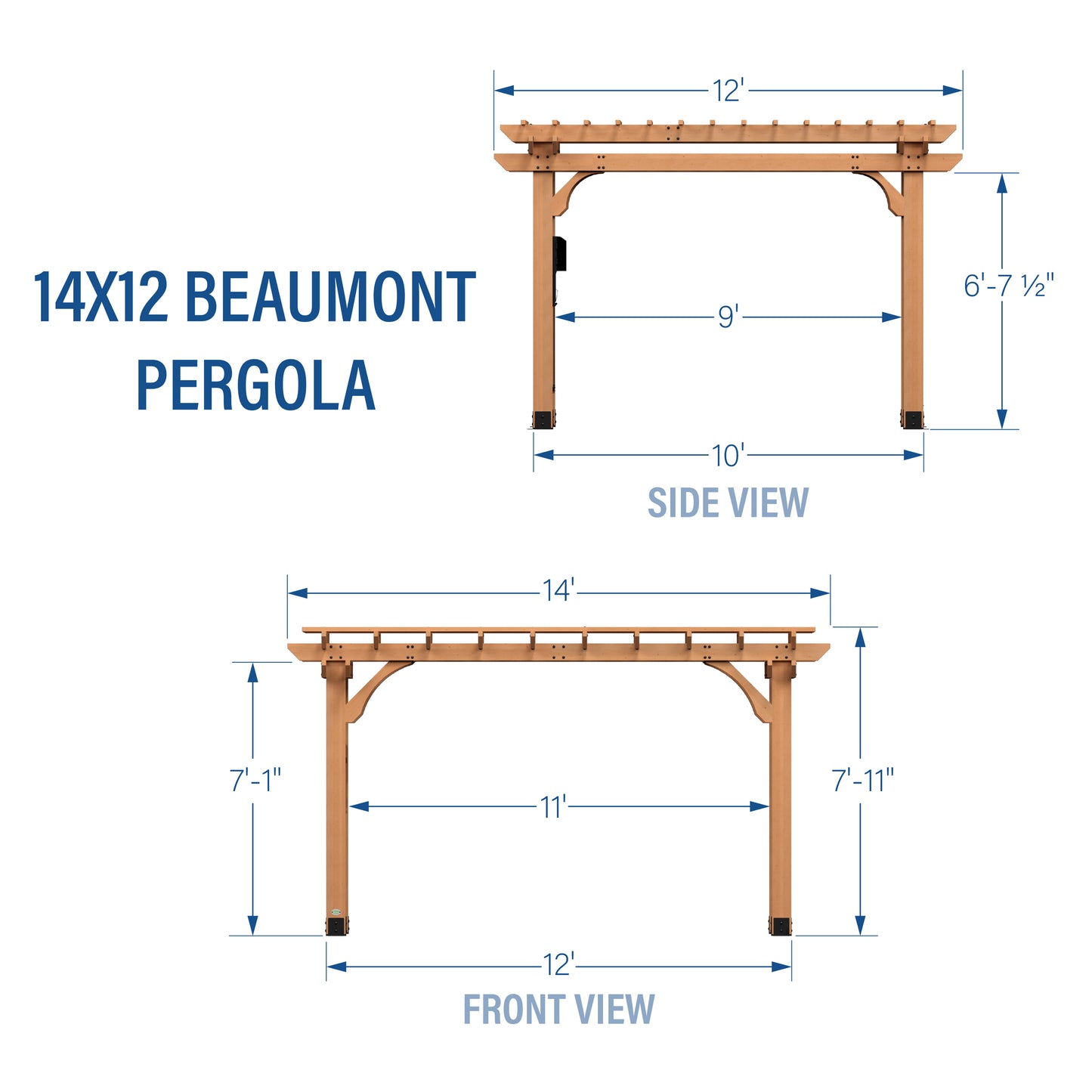 12' x 14' Beaumont Pergola