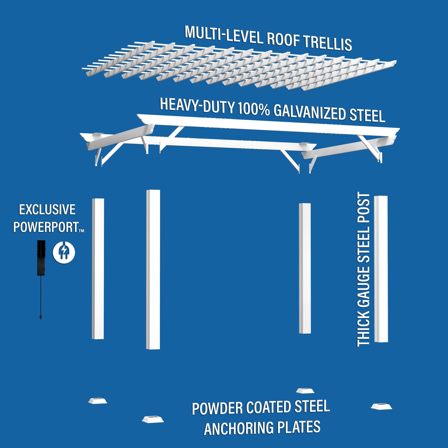 12' x 14' Hawthorne Pergola