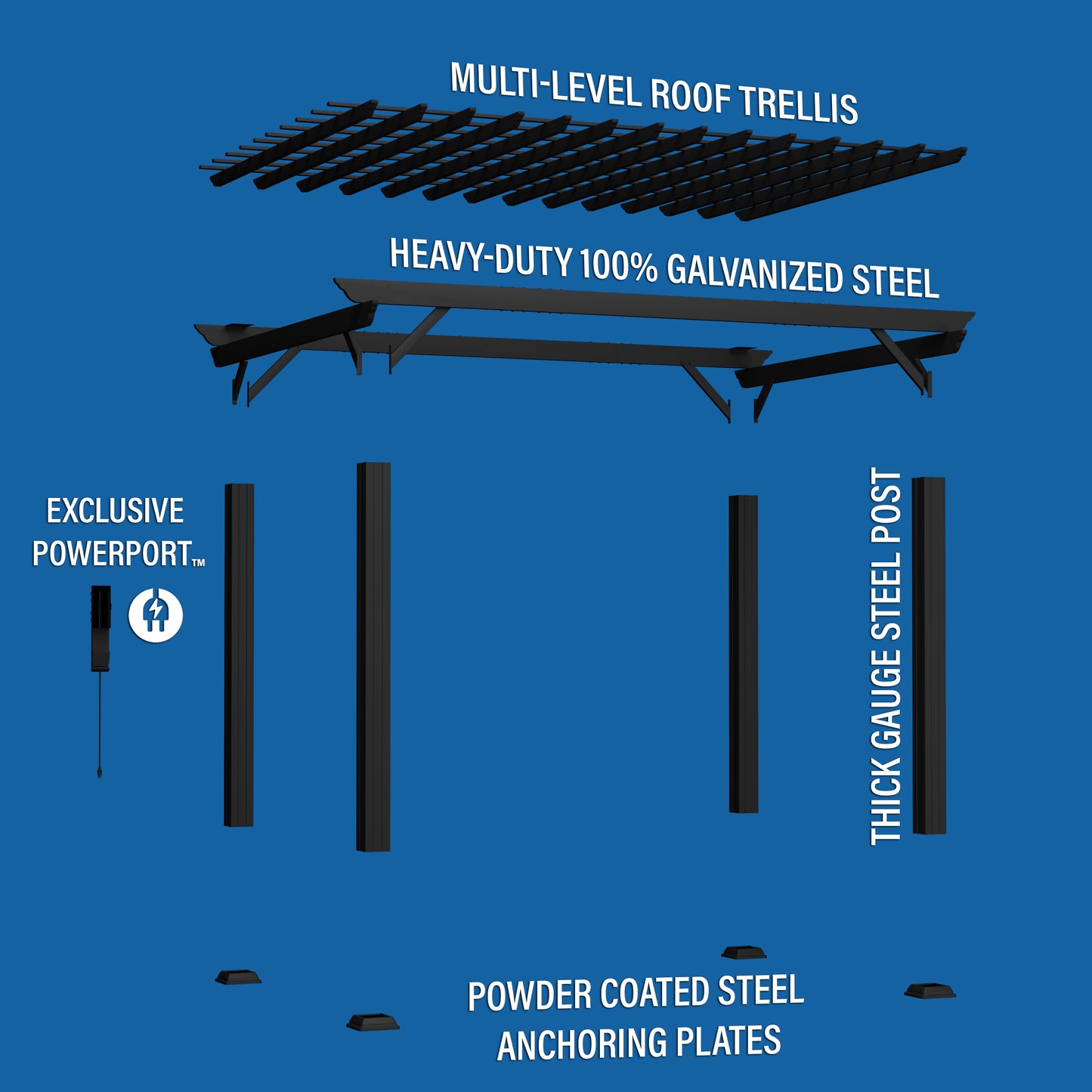 12' x 14' Stratford Pergola