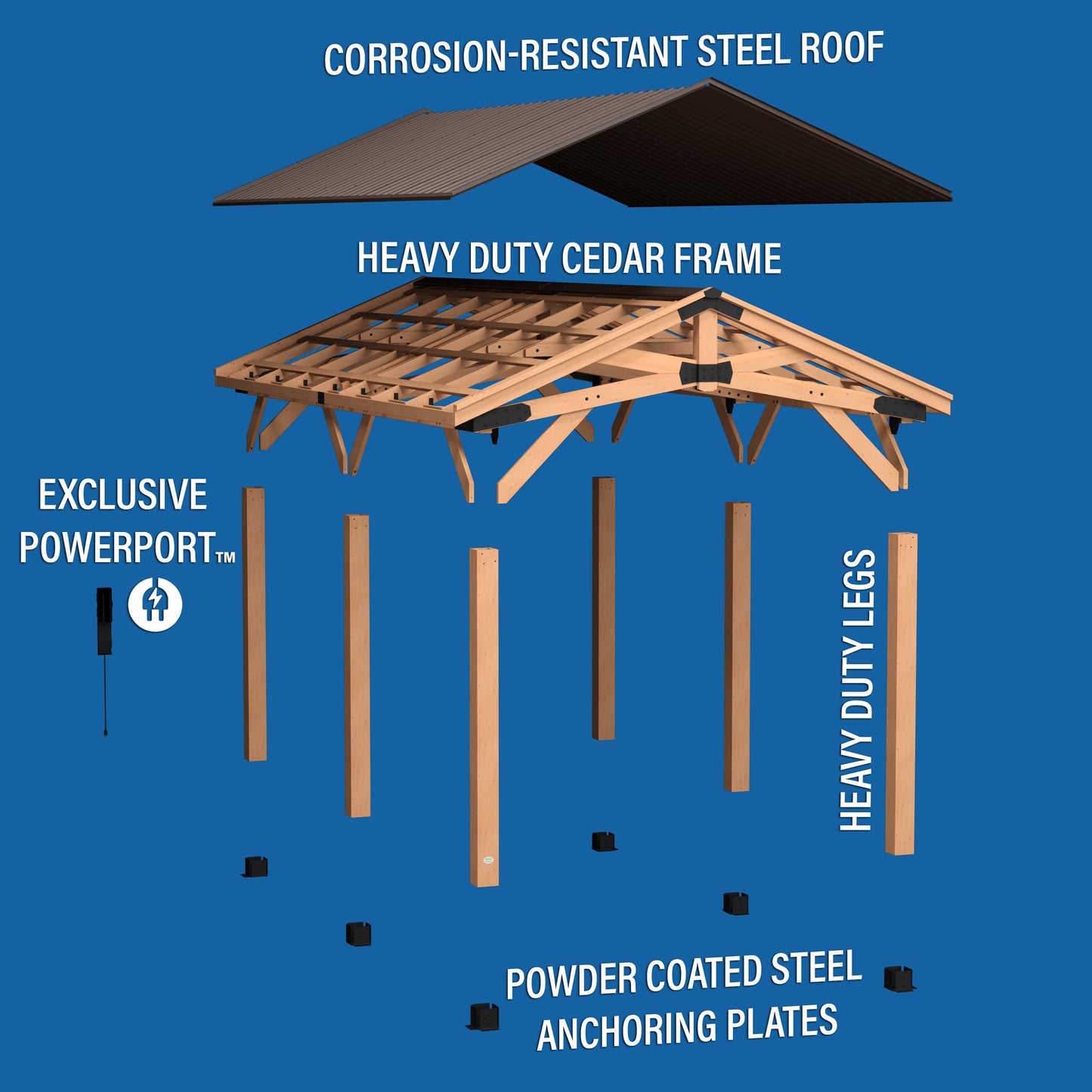 12' x 20' Norwood Gazebo/Carport