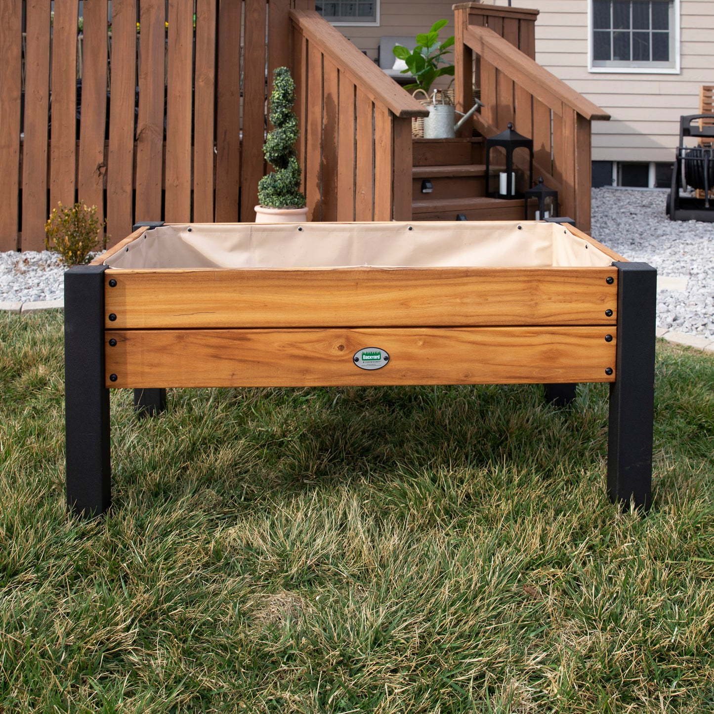 100% Authentic Teakwood Raised Planter