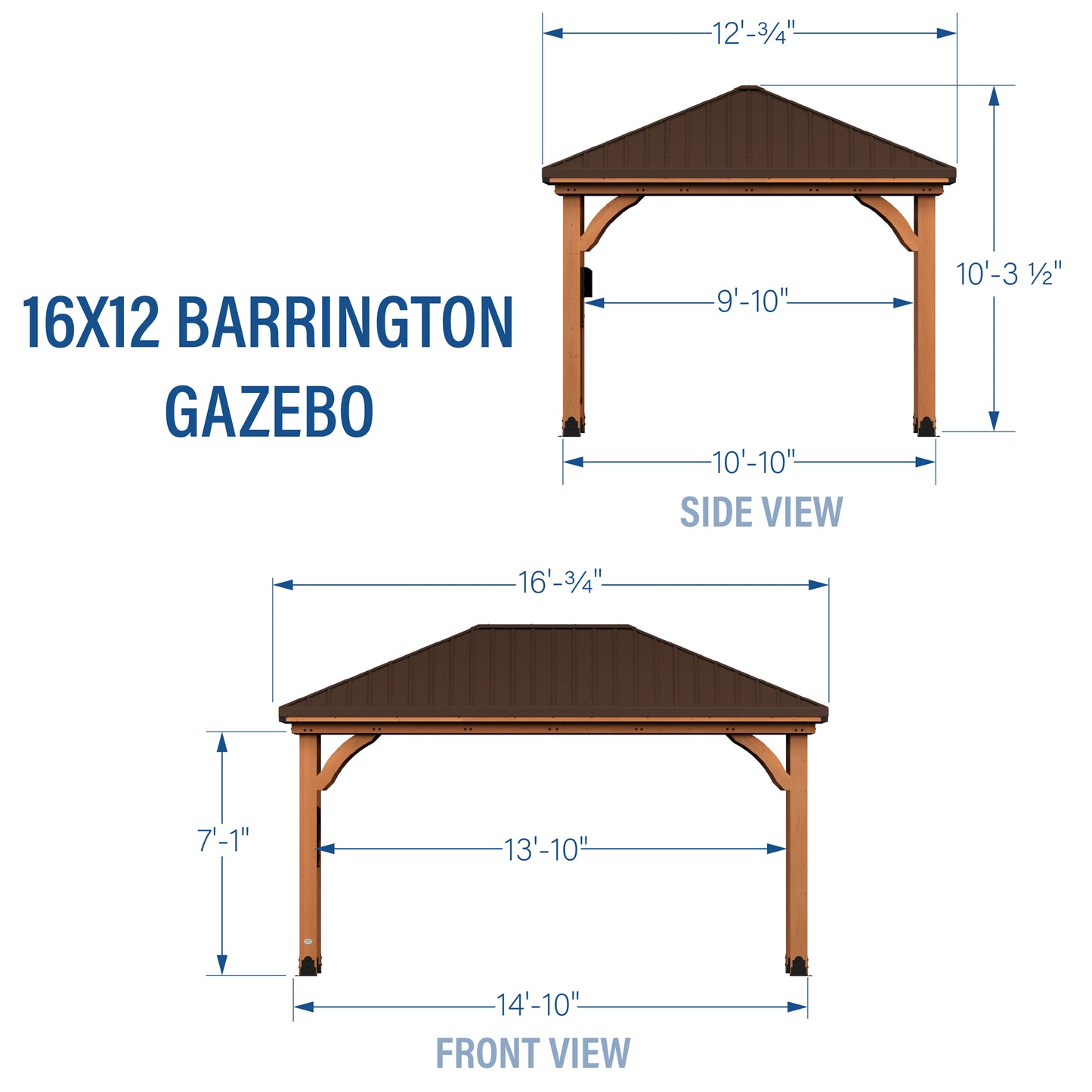 12' x 16' Barrington Gazebo
