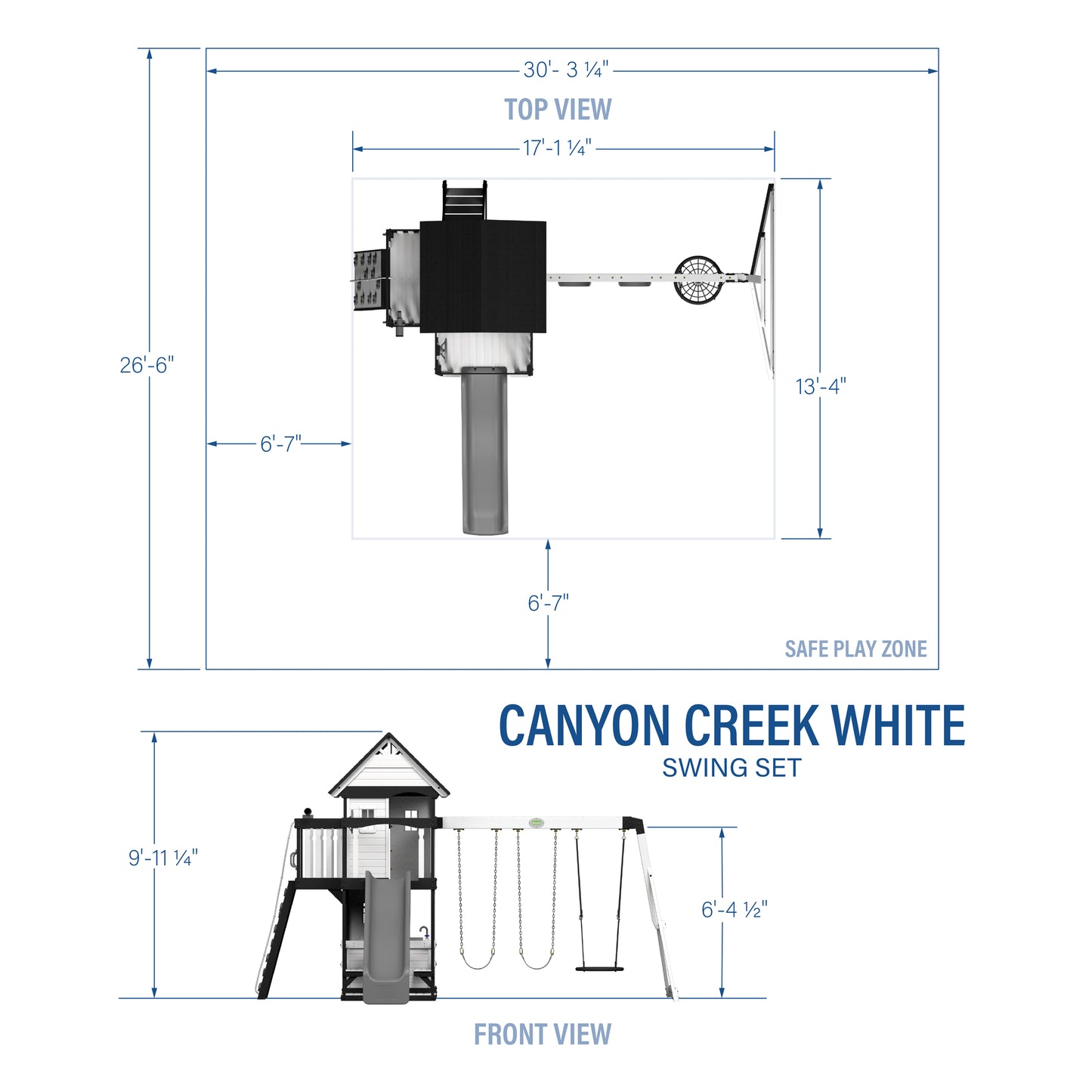 Canyon Creek Playset - White