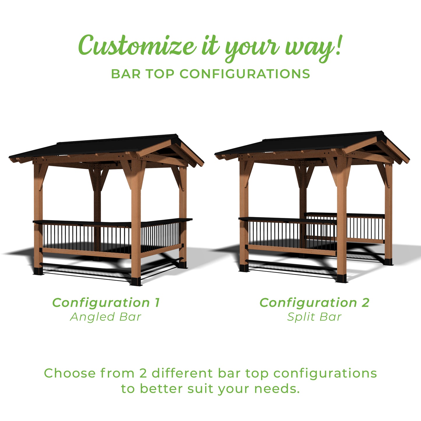 Granada Grill Gazebo with Outdoor Bar