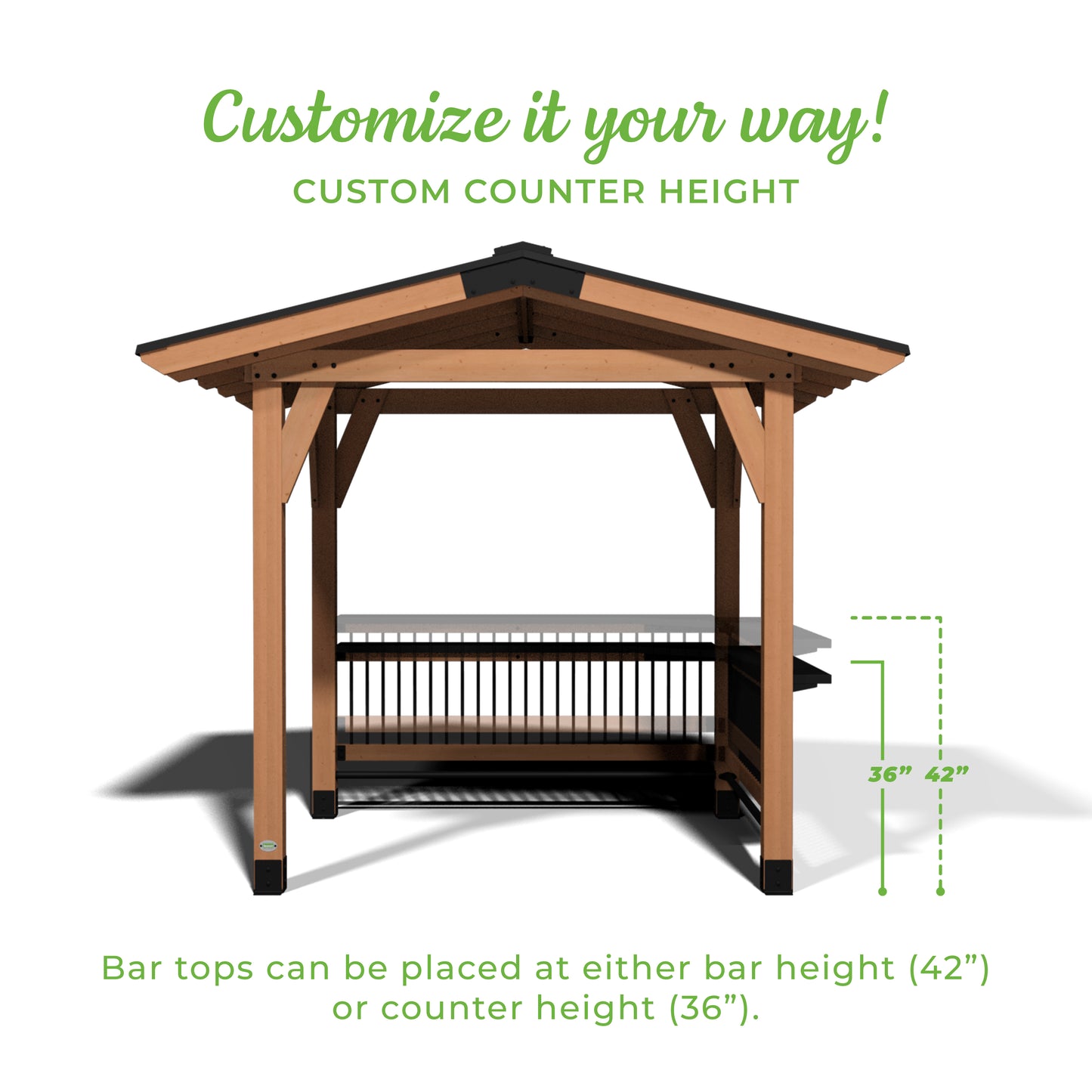 Granada Grill Gazebo with Outdoor Bar