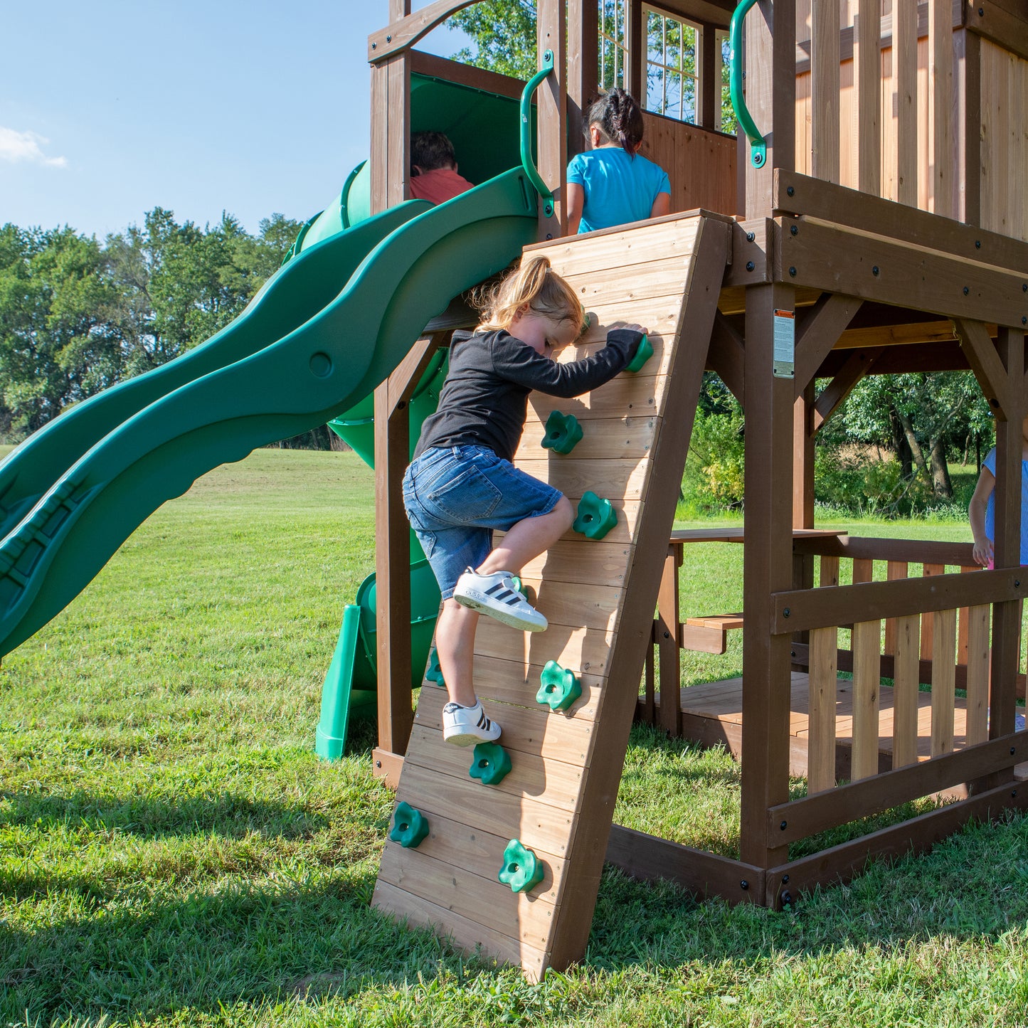 Skyfort II Playset with Spiral Tube Slide