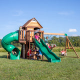 Cedar Cove Wooden Playset with Tube Slide