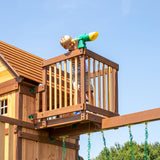 Skyfort II Playset with Crow's Nest and Wave Slide