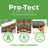 12' x 20' Norwood Wooden Gazebo Carport