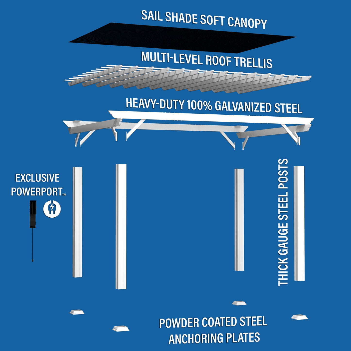 10' x 14' Hawthorne Pergola