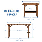 10' x 14' Ashland Outdoor Pergola Kit