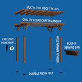 10' x 14' Ashland Outdoor Pergola Kit