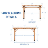 12' x 14' Beaumont Pergola Kit