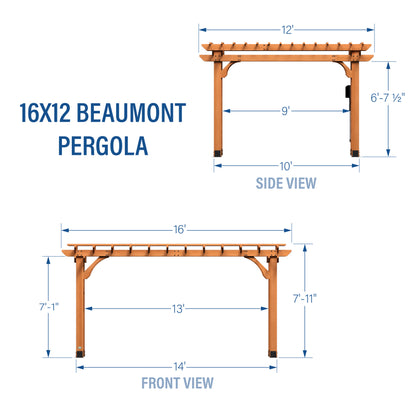 12' x 16' Beaumont Pergola