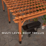 12' x 20' Beaumont Wood Pergola Kit