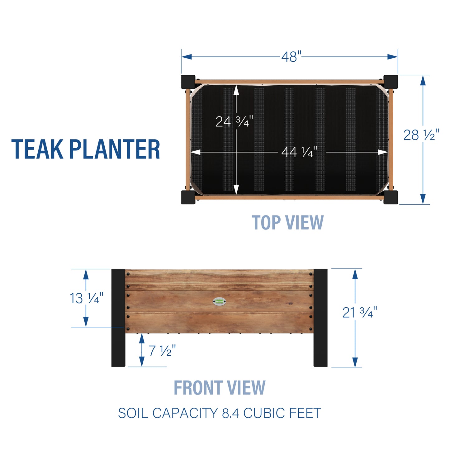 100% Authentic Teakwood Planter