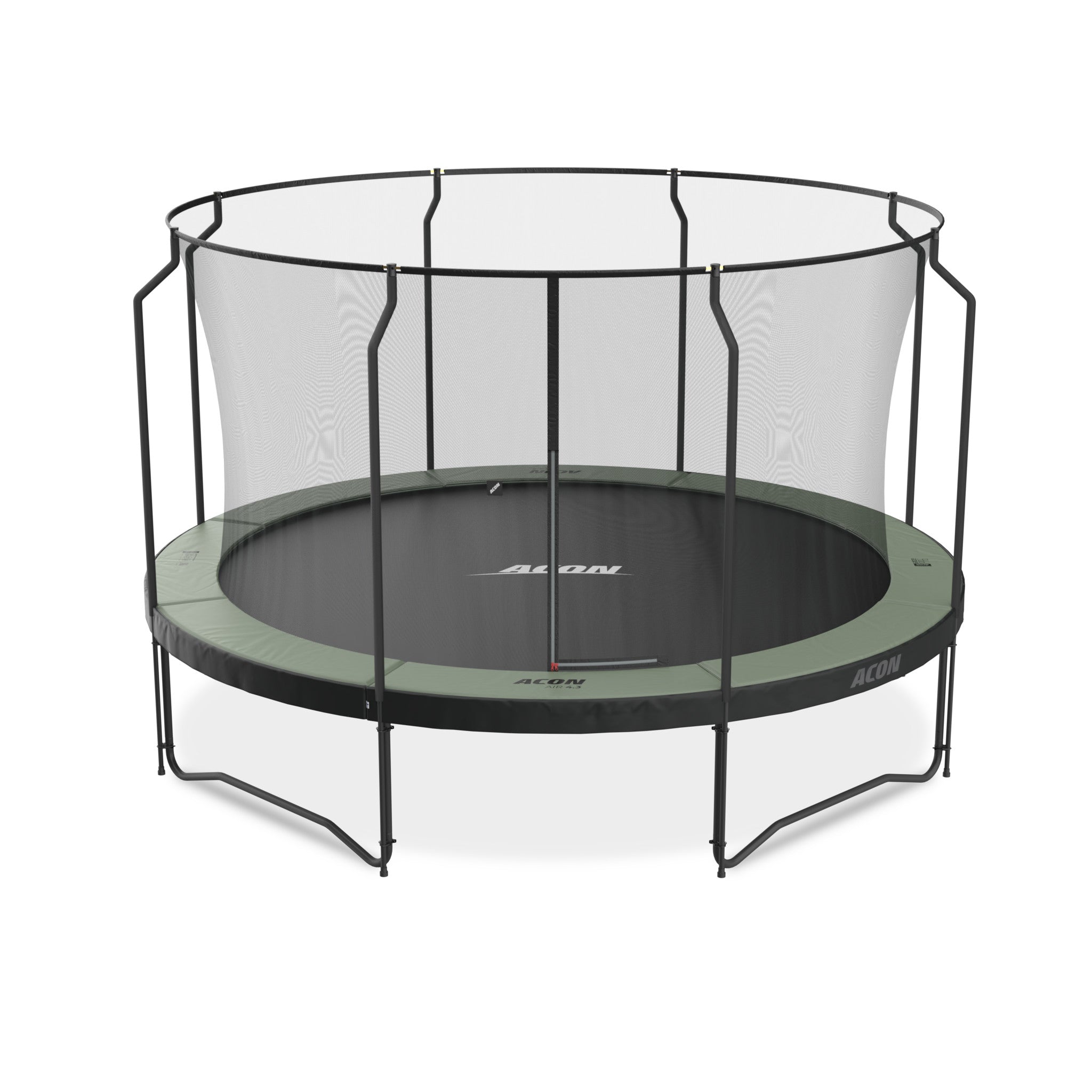 ACON Air 14ft Round Trampoline with Net & Ladder - bearplaygrounds