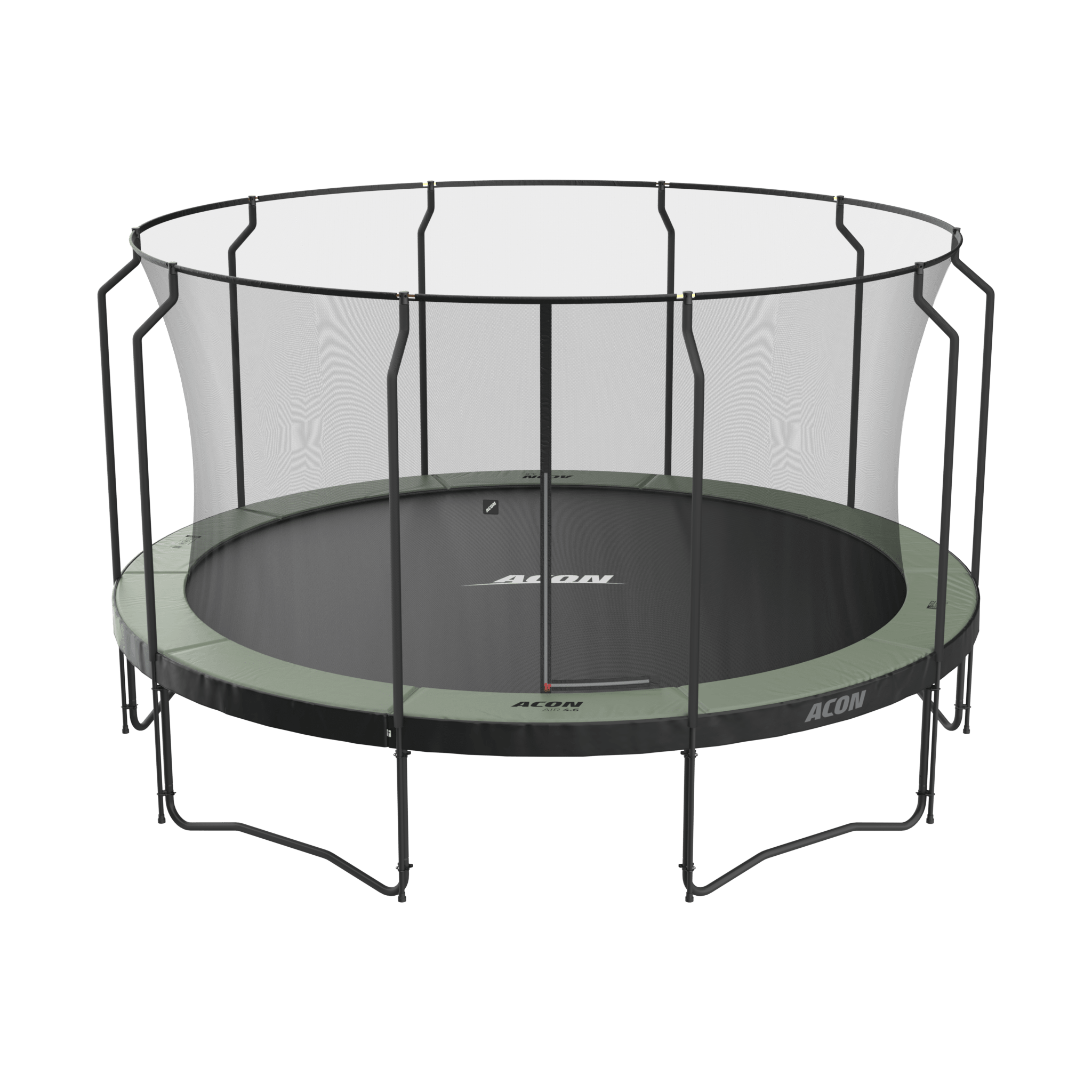ACON Air 15ft Round Trampoline with Net & Ladder - bearplaygrounds