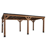9.5' x 20' Arcadia Wooden Canopy Gazebo Kit for Sale