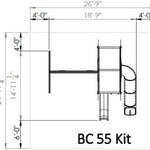 Basecamp 55 Kit Dimensions