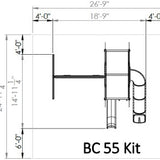 Basecamp 55 Kit Dimensions