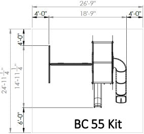 Basecamp 55 Kit Dimensions