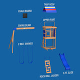 Bay Pointe Wooden Playset with Swings