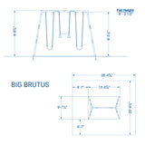 Big Brutus Steel Swingset