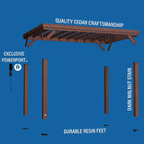 10' x 14' Brockton Wood Pergola Kit for Sale