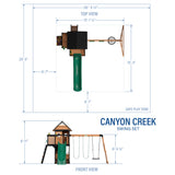 Canyon Creek Wooden Playset with Balcony