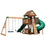 Cedar Cove Wooden Playset with Tube Slide