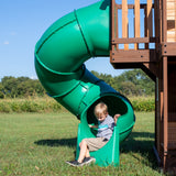 Cedar Cove Wooden Playset with Tube Slide