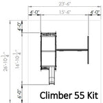 Climber 55 Kit Dimensions
