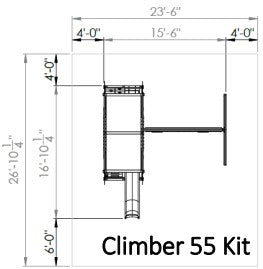 Climber 55 Kit Dimensions