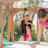 Endeavor II Wooden Playset with Rock Wall