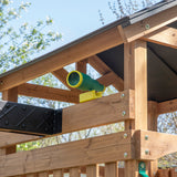 Endeavor II Wooden Playset with Rock Wall
