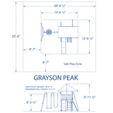 Grayson Peak Wooden Playset with Swings