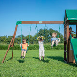 Lakewood Compact Wooden Playset with Swings
