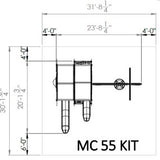 Mega Climber 55 Dimensions