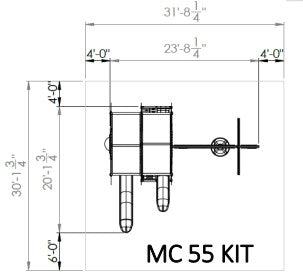 Mega Climber 55 Dimensions