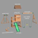 Montpelier Wooden Playset with Swings
