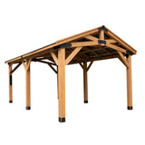 12' x 20' Norwood Wooden Gazebo Carport