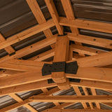 12' x 20' Norwood Wooden Gazebo Carport