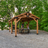 12' x 20' Norwood Wooden Gazebo Carport