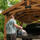 12' x 20' Norwood Wooden Gazebo Carport