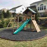 Playset with Rubber Mulch Below